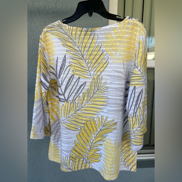 Onque Casual V-neck 3/4 Sleeves Popover Stretchy Top Size XL - Picture 2 of 4